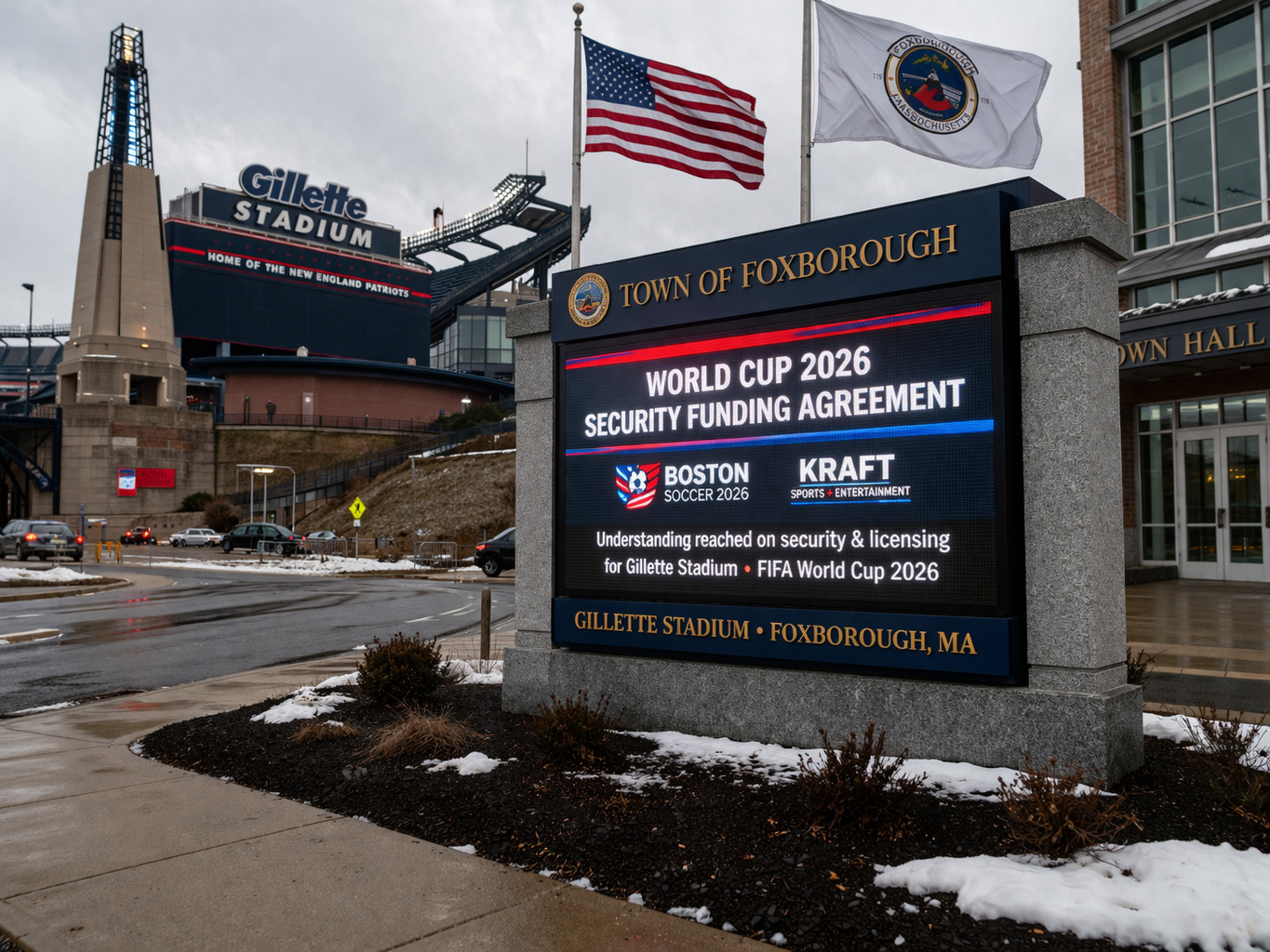 foxborough reaches world cup 2026 security funding agreement for gillette stadium